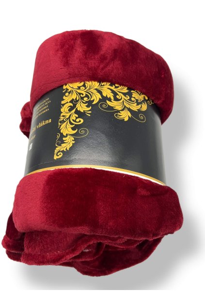 mikroplyšová vínová deka 200x230 cm