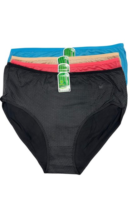 Dámské bavlněné kalhotky 3x kusy vícebarevné 09