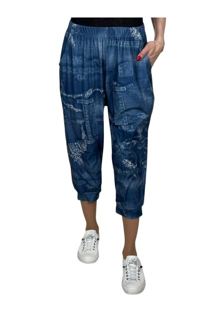 Dámske elastické 3/4 legíny s vreckom MATYLDA