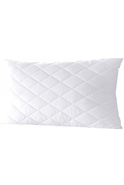 bílý prošívaný polštář 70x90cm