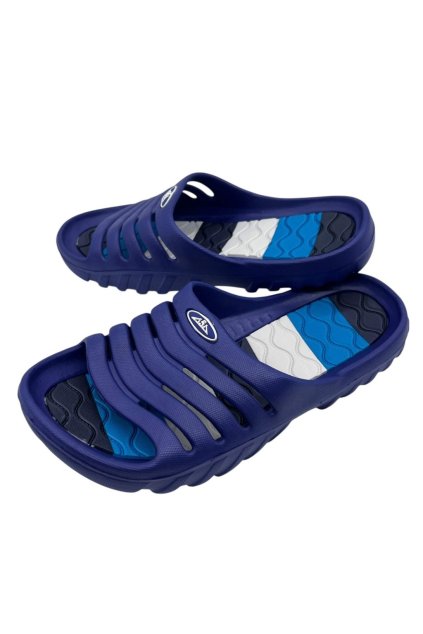 Pánské modré nadměrné pantofle 05