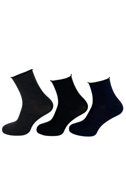 Pánske zdravotné členkové ponožky bez gumy 6 párov