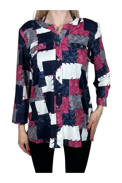 Dámska rozopínacia blúzka s trojštvrťovým rukávom SIGMA