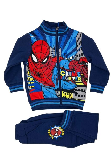 Chlapecká modrá tepláková souprava Spiderman 01