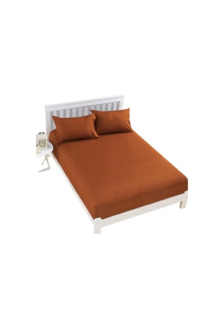 Jersey medené prestieradlo David na dvojlôžko 180×200 cm