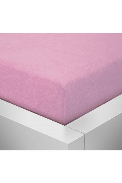 Froté starorůžové prostěradlo David dvoulůžko 160x200 cm