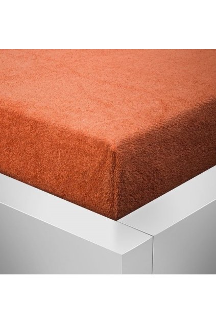 Froté měděné prostěradlo David dvoulůžko 220x200 cm