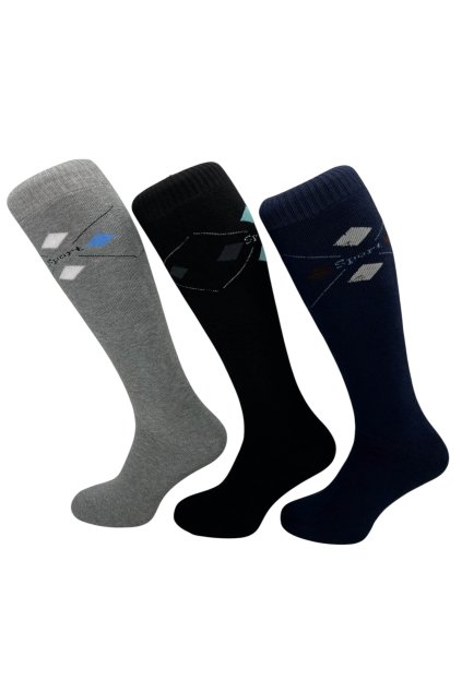 Pánske vysoké termo podkolienky 3 páry