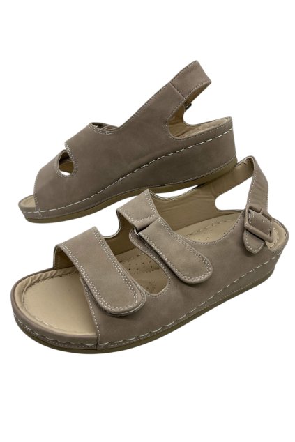 Dámské oříškové pohodlné sandály KOKA