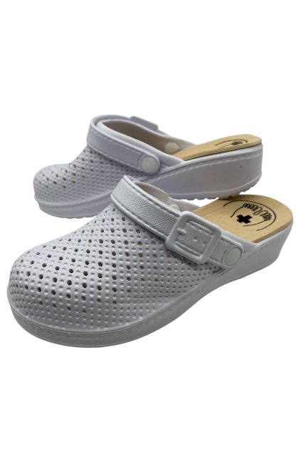 Dámské bílé pantofle 16