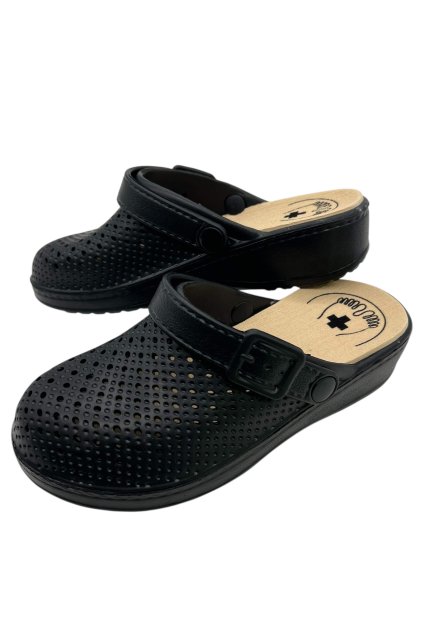 Dámské černé pantofle 22