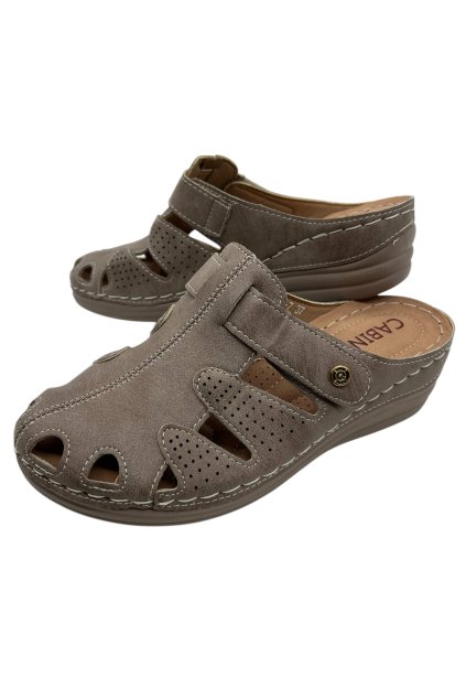 Dámské hnědé pantofle