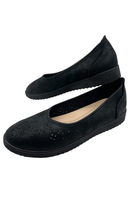 Dámské černé mokasíny 08