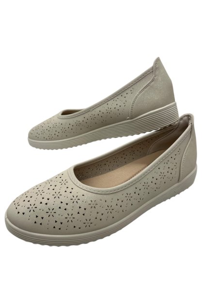 Dámské béžové mokasíny