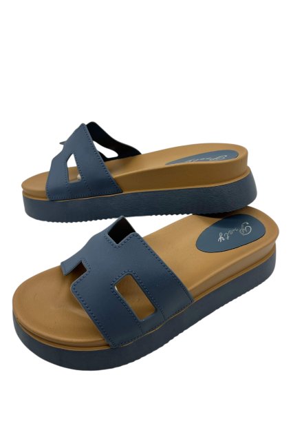 Dámske modré papuče 16