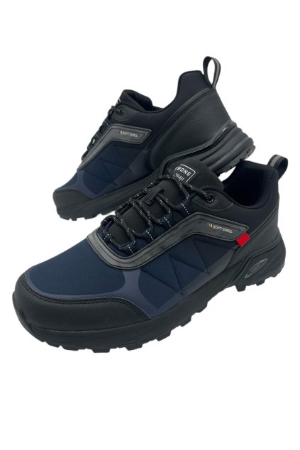 Pánské modré softshellové šněrovací tenisky