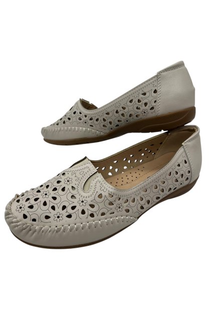 Dámské béžové nadměrné mokasíny