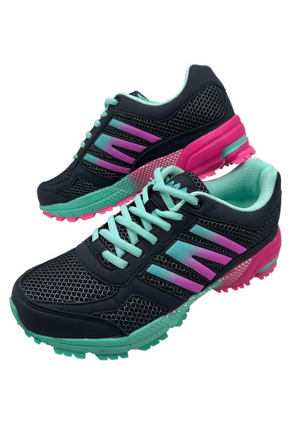 Dámske tyrkysové šnúrovacie tenisky