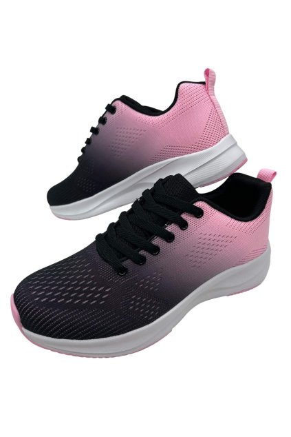 Dámske ružové šnúrovacie tenisky 12