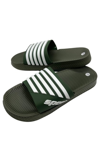 Pánské zelené pantofle