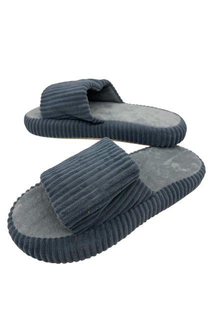 Dámské šedé domácí pantofle 05