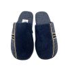 Pánské modré domácí papuče 04