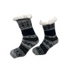 Pánske zateplené ponožky s kožúškom mix farby
