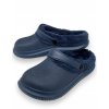 Chlapčenské modré zateplené gumové nazúvaky 01