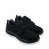 Pánské černé nadměrné tenisky na suchý zip 01