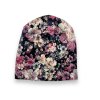 Dámská čepice se vzorem květin