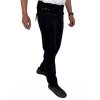Pánske čierne mančestrové nohavice 01