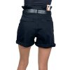 Dámske čierne džínsové šortky ZORA