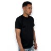 Pánské černé tenké tričko s krátkým rukávem 01