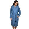 Dámský světle modrý nadměrný froté župan