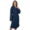Dámský tmavě modrý nadměrný froté župan