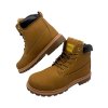 Pánské béžové zateplené vyšší pracovní boty na šněrování