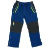 Chlapecké outdoorové kalhoty s gumou v pase a bez manžety modré 04