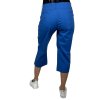 Dámské modré plátěné 3/4 kalhoty SABI