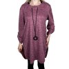 Dámská nadměrná fialová halenka s dlouhým rukávem FIONA