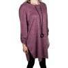 Dámská nadměrná fialová halenka s dlouhým rukávem FIONA