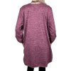 Dámská nadměrná fialová halenka s dlouhým rukávem FIONA