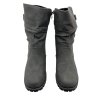 Dámské šedé zimní kozačky 01