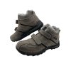 Pánské šedé zimní boty na suchý zip
