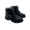 Chlapecké černé zimní boty na suchý zip 01