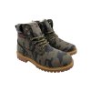 Pánske maskáčové šnúrovacie zimné topánky 04