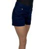 Dámske modré plátené šortky FIFI