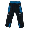 Chlapecké softshellové zateplené kalhoty s gumou v pase a manžetami modré 02