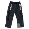 Dívčí černé zateplené softshellové kalhoty s gumou v pase a manžetami 01