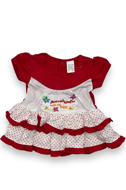 Dievčenské červené šaty