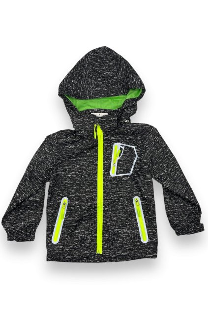 Chlapčenská čierna šuštiaková bunda